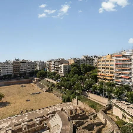 شقة La Maison Du Theatre- Panoramic View By Binobi! سالونيك